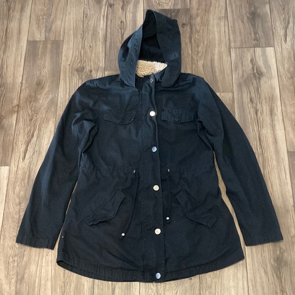 Ladies Medium Kismet (Bootlegger) 100% Cotton Coat Navy Blue - Picture 1 of 14